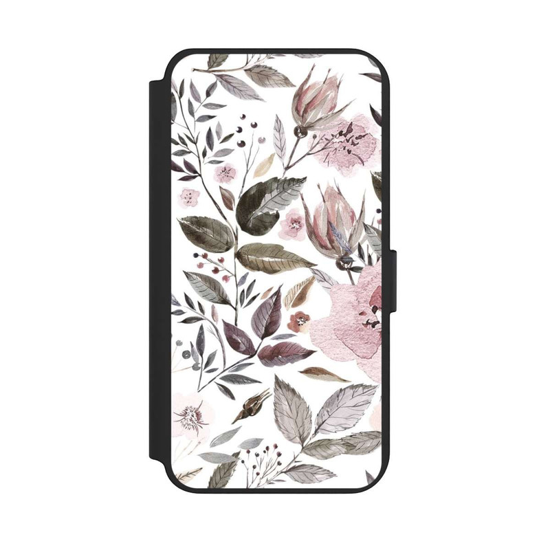 Galaxy S23 + NIVOflip Aquarell braune Rosenblüten