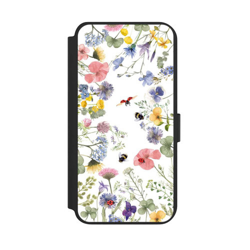 Samsung Galaxy S23+ NIVOflip Bunte Frühlingsblumen und Bienen