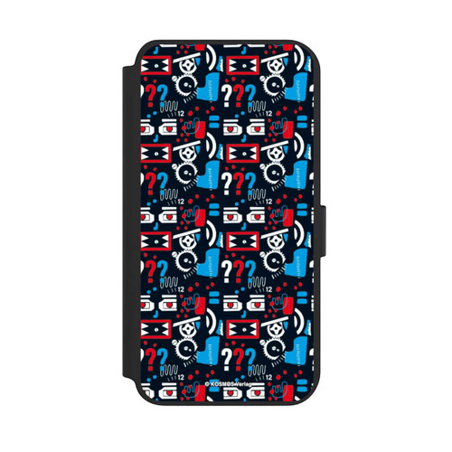 Samsung Galaxy S23+ NIVOflip Drei Fragezeichen Wildes Muster