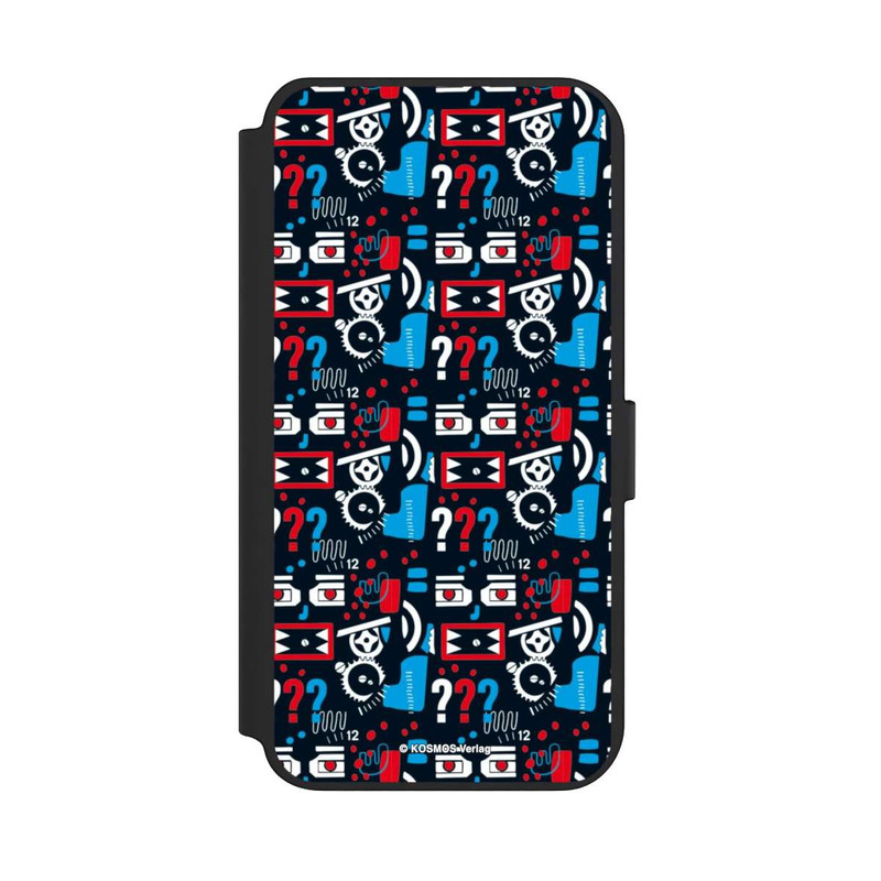 Galaxy S23 + NIVOflip Drei Fragezeichen Wildes Muster