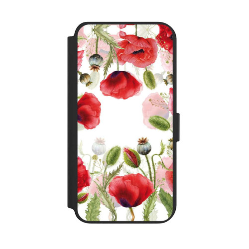 Samsung Galaxy S23+ NIVOflip Rahmen aus Mohnblumen