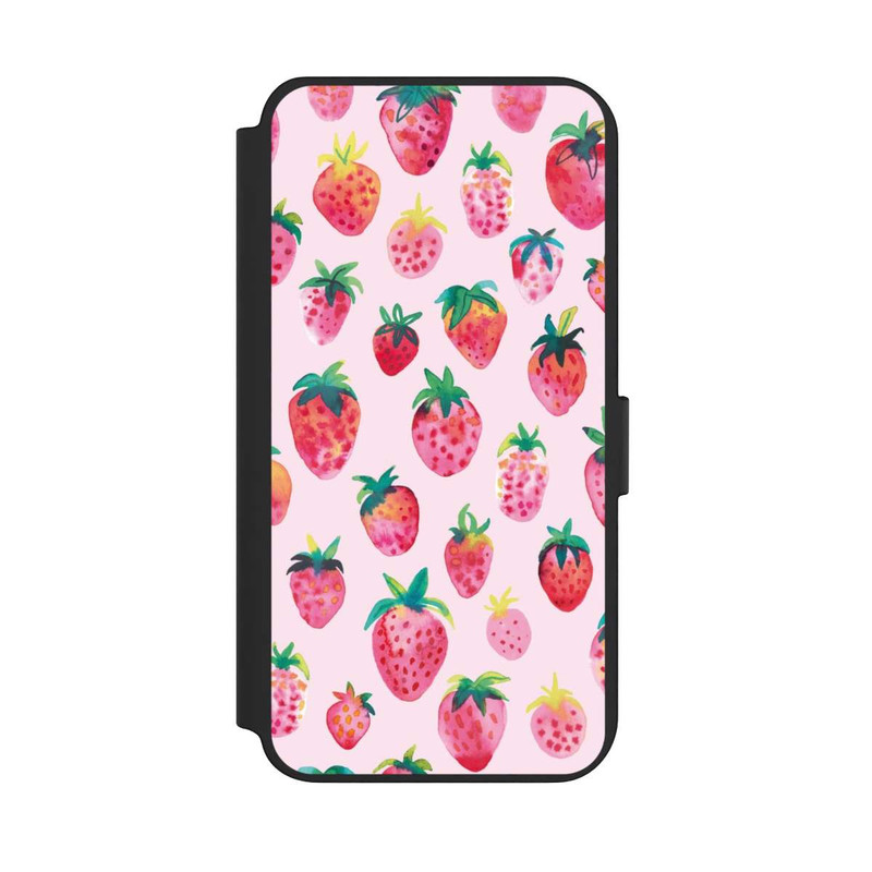 Galaxy S23 + NIVOflip Aquarell Erdbeeren