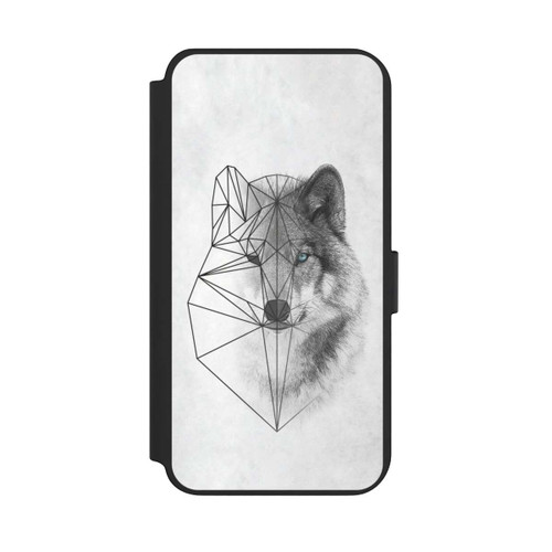 Samsung Galaxy S23+ NIVOflip Polygonaler Wolf