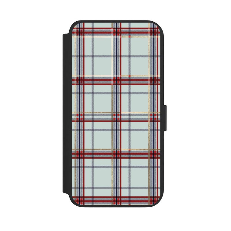 Galaxy S23 + NIVOflip Tartan Blau