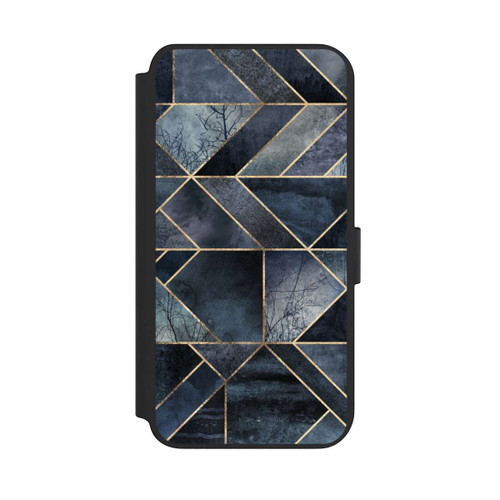 Samsung Galaxy S23+ NIVOflip Abstraktes Natur-Dunkelblau
