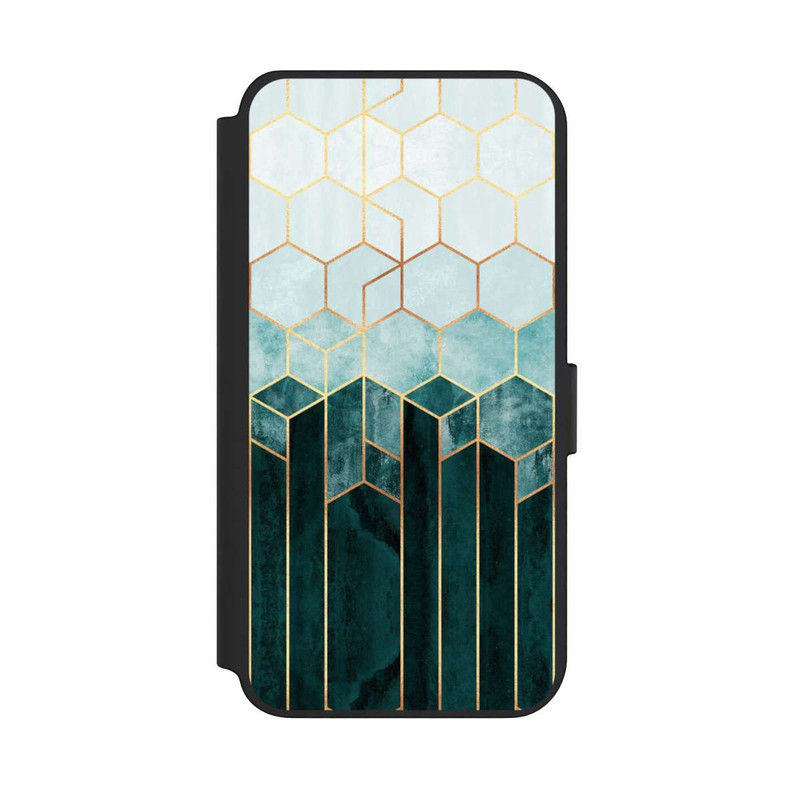 Galaxy S23 + NIVOflip Teal Hexagons