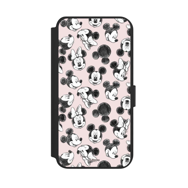 Galaxy S23 + NIVOflip Minnie & Mickey aux multiples visages rose