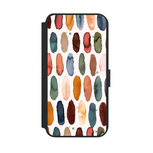 Samsung Galaxy S23+ NIVOflip Watercolor Dashes Mineral Terracotta