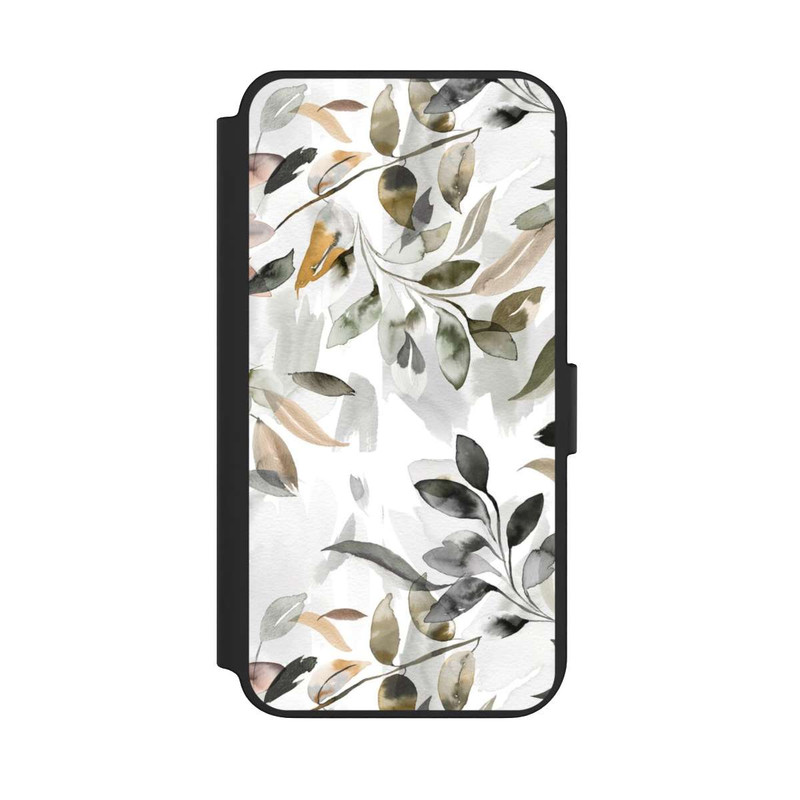 Galaxy S23 + NIVOflip Watercolor Neutral Leaves