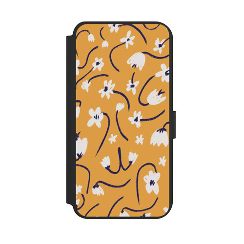 Samsung Galaxy S23+ NIVOflip Pattern Petites Fleurs Jaunes