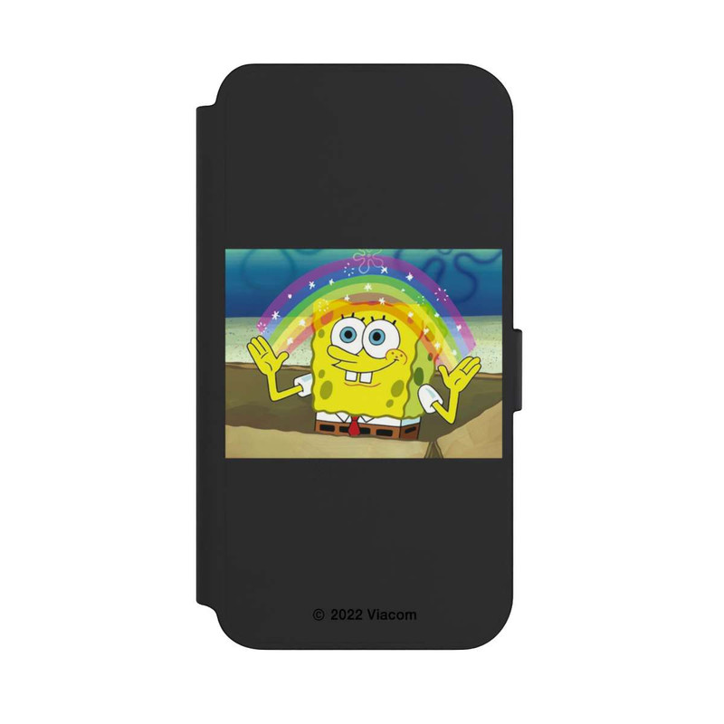Galaxy S23 + NIVOflip Spongebob - Regenbogen Meme transparent