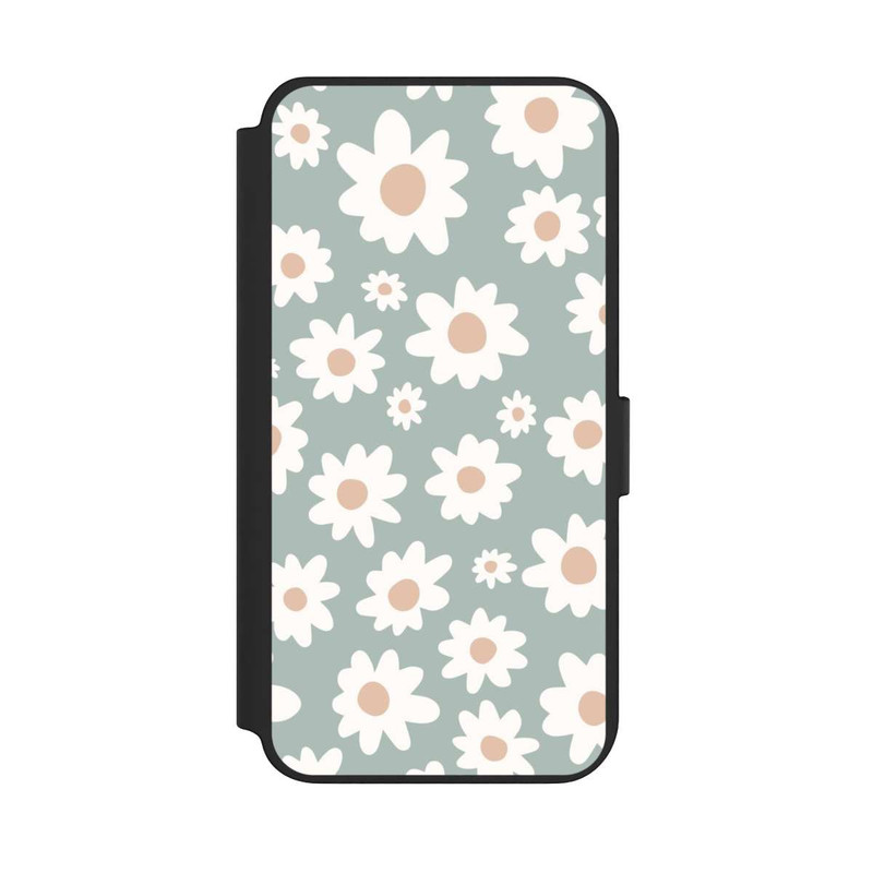 Galaxy S23 + NIVOflip Daisy Flower Seamless Pattern Green