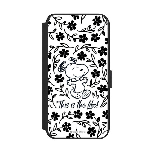Samsung Galaxy S23+ NIVOflip Snoopy schwarz und weiß This Is The Life