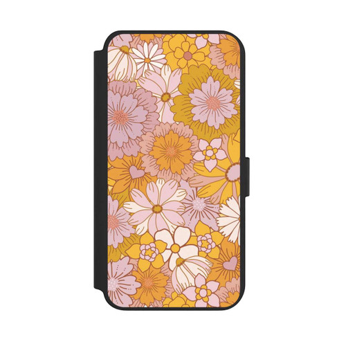 Samsung Galaxy S23+ NIVOflip Retro Flower Walpaper Yellow