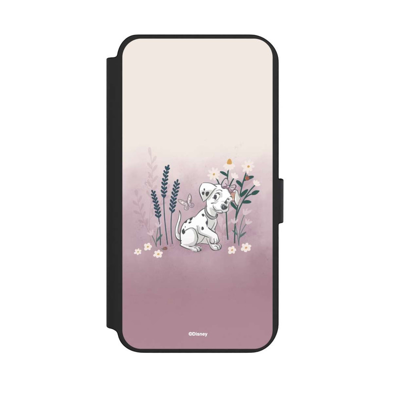 Galaxy S23 + NIVOflip Les 101 Dalmatiens avec des fleurs