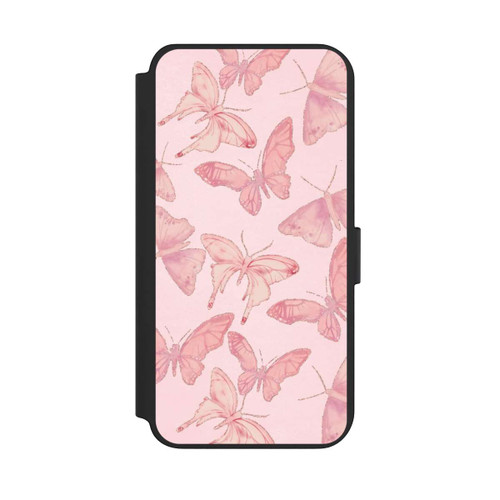 Samsung Galaxy S23+ NIVOflip Tanzende rosa Schmetterlinge mit KI