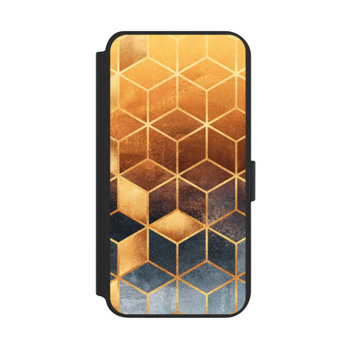Samsung Galaxy S23+ NIVOflip Würfel goldener Farbverlauf