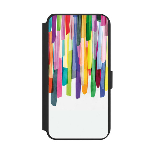 Samsung Galaxy S23+ NIVOflip Colorful Stripes White Background