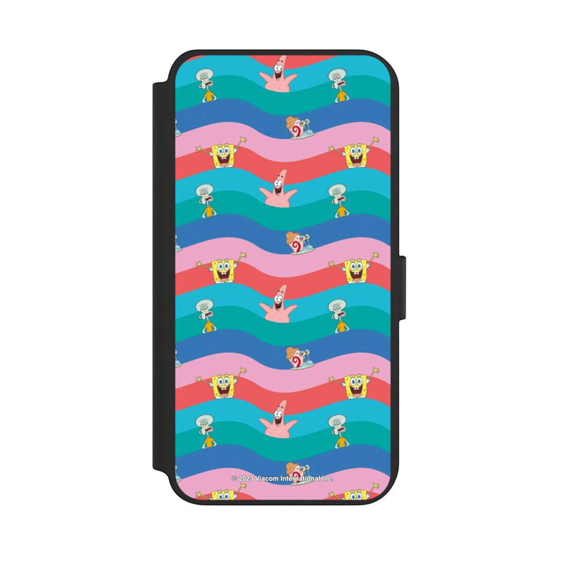 Galaxy S23 + NIVOflip Spongebob Freunde Bunte Wellen