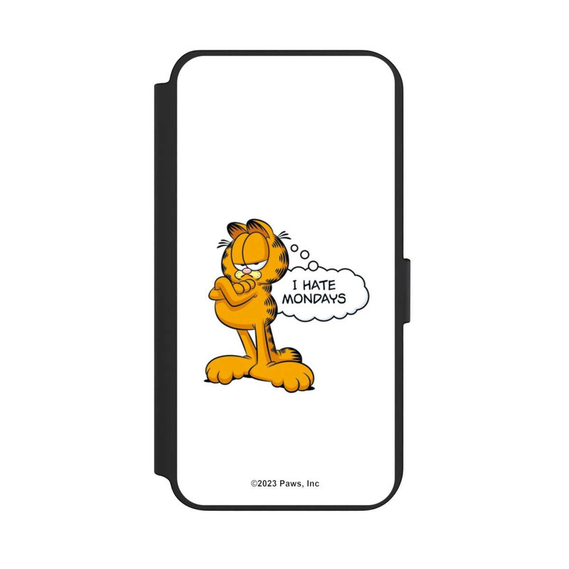 Galaxy S23 + NIVOflip Garfield I Hate Mondays Weiß