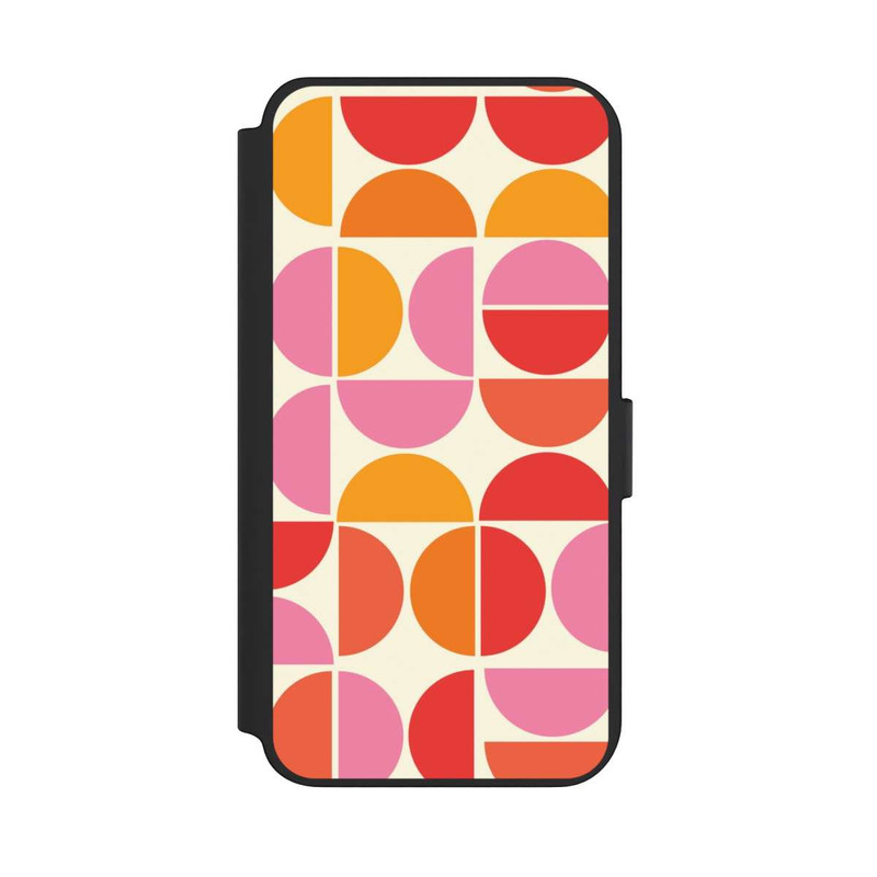 Galaxy S23 + NIVOflip Retro Trend Muster Orange