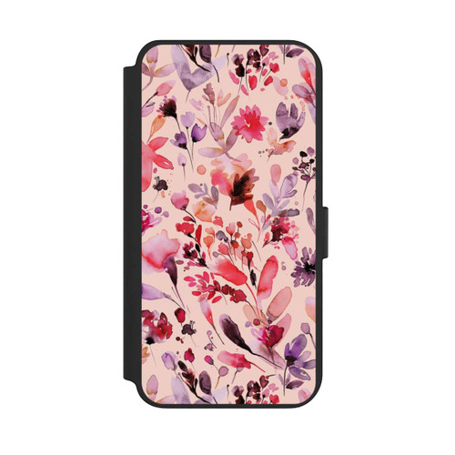 Samsung Galaxy S23+ NIVOflip Künstlerische Blumen Viva Magenta