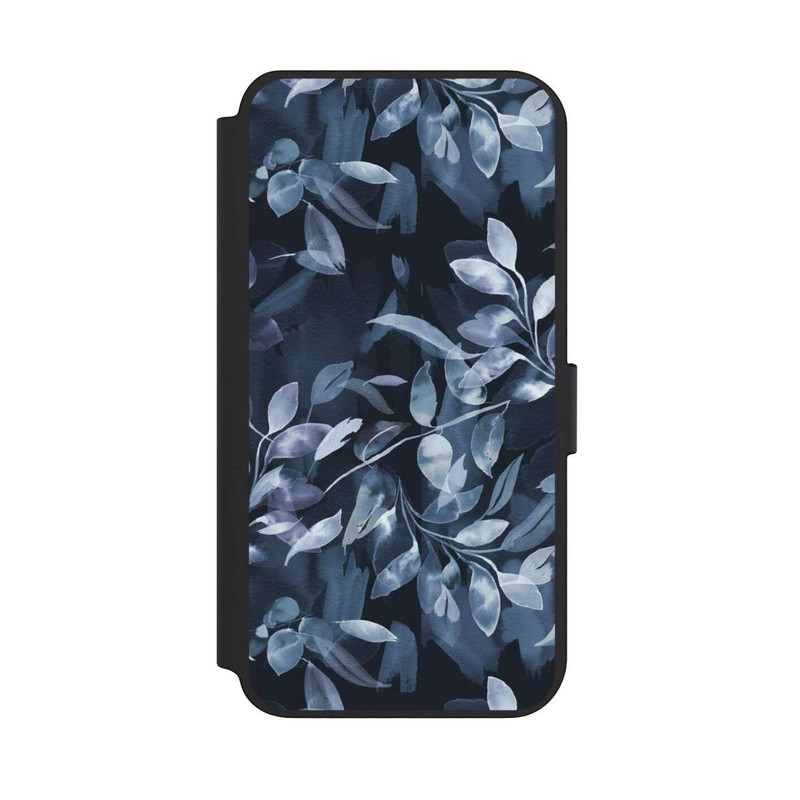 Galaxy S23 + NIVOflip Aquarelle Feuilles Mystiques Marine