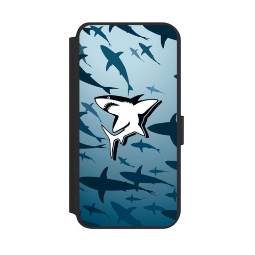 Samsung Galaxy S23+ NIVOflip Haie Muster Blau