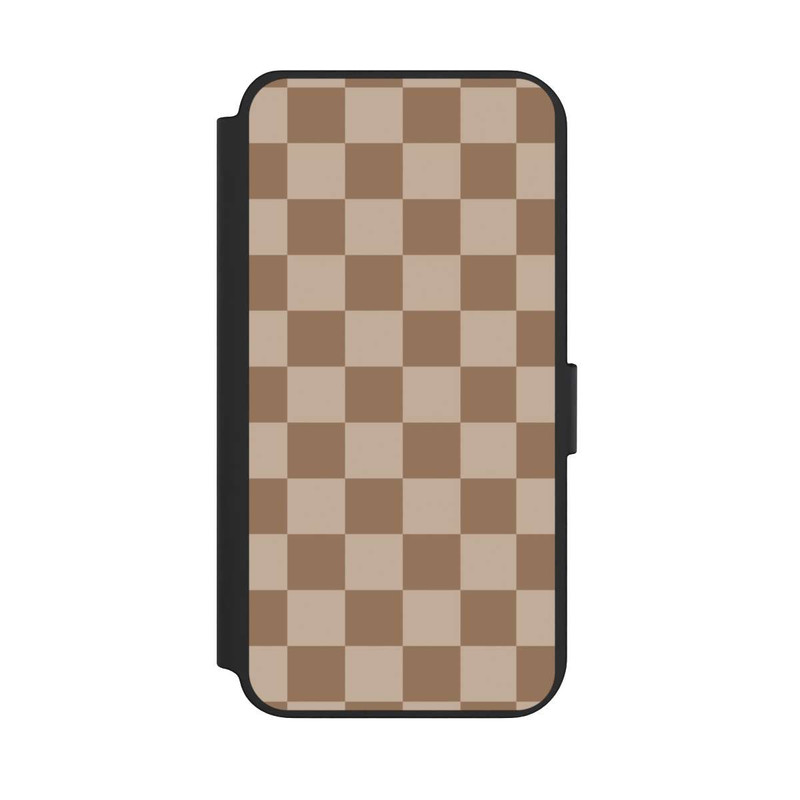 Galaxy S23 + NIVOflip Carreaux marron