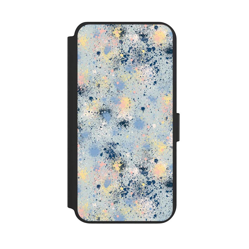 Galaxy S23 + NIVOflip Ink Dripping Dust Texture Blue