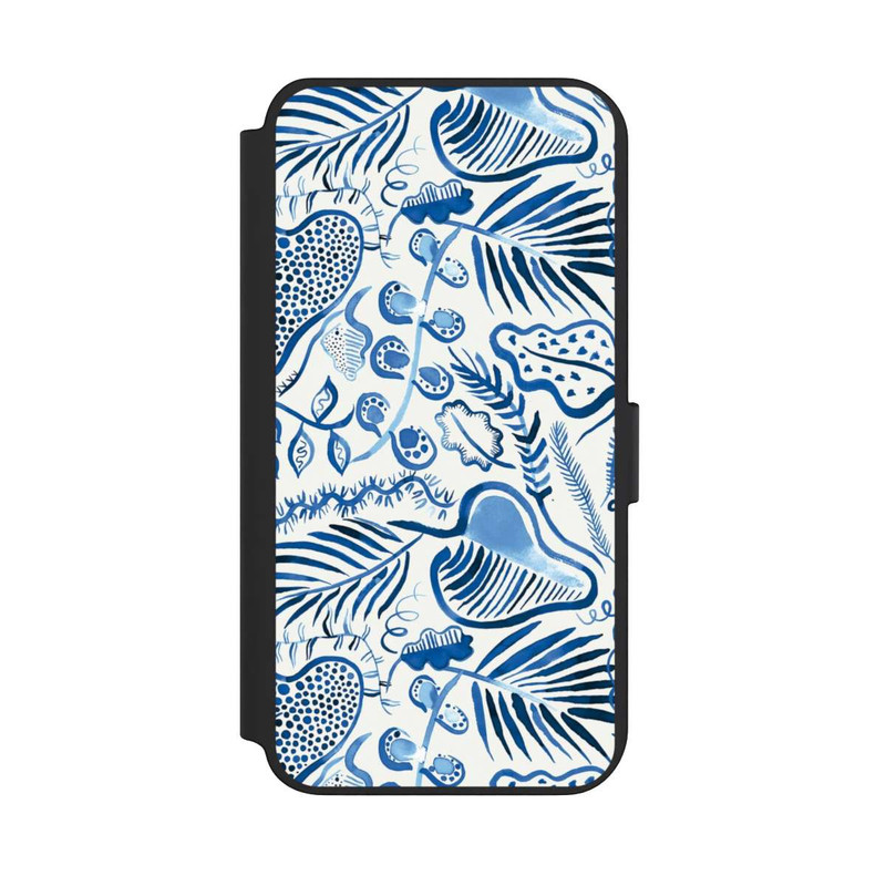 Galaxy S23 + NIVOflip Tropical Forest Leaves Blue