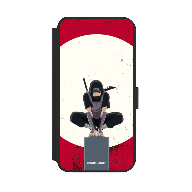 Galaxy S23 + NIVOflip Symbole Itachi Uchiha fond rouge