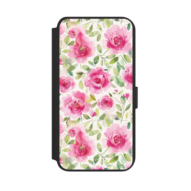 Galaxy S23 + NIVOflip Aquarelle de roses fraîches