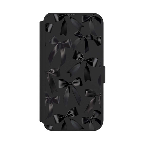 Samsung Galaxy S23+ NIVOflip Schwarze Satinschleifen