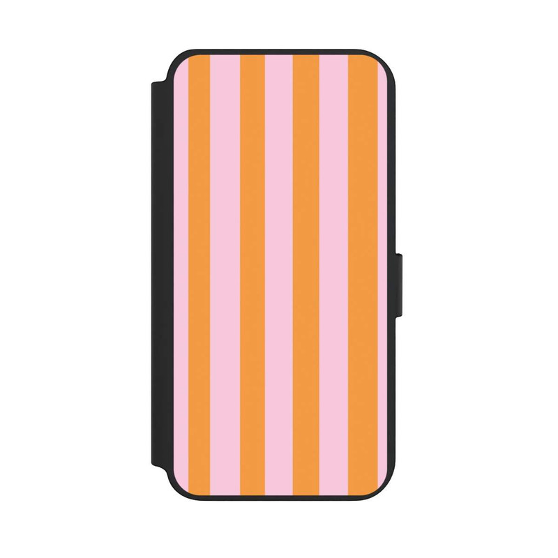 Galaxy S23 + NIVOflip Orange And Pink Stripes