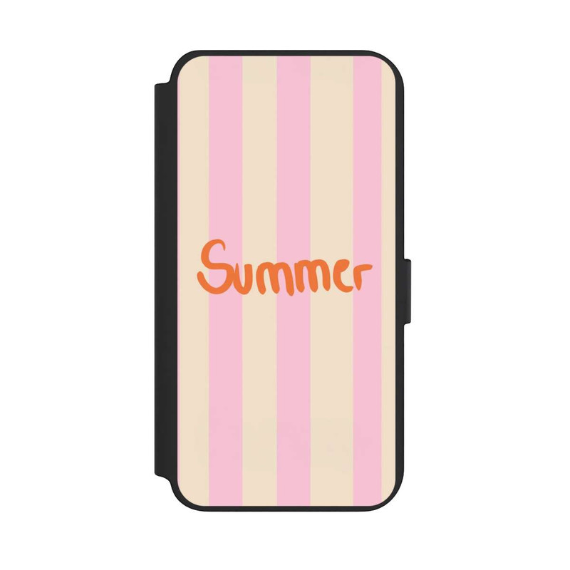 Galaxy S23 + NIVOflip Summer Pink And Orange Stripes