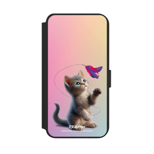 Samsung Galaxy S23+ NIVOflip Playing Cat with Feather