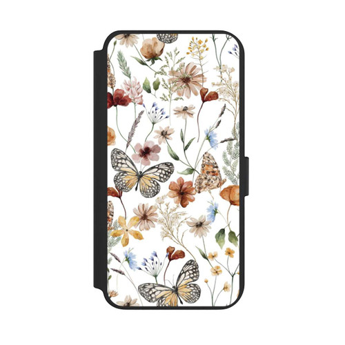 Samsung Galaxy S23+ NIVOflip Wildflowers and Butterflies Pattern