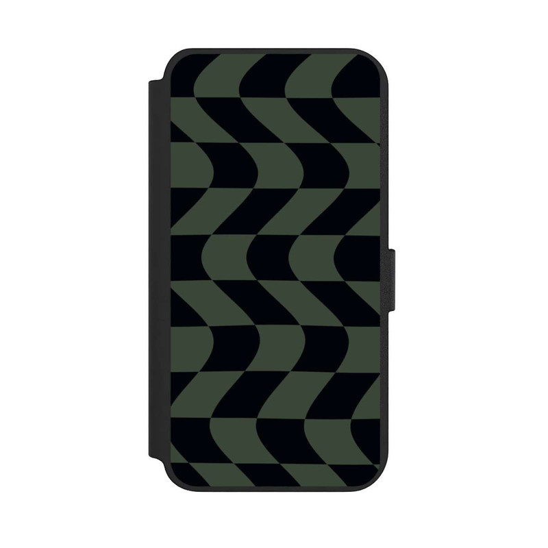 Galaxy S23 + NIVOflip Checked Pattern Green Black