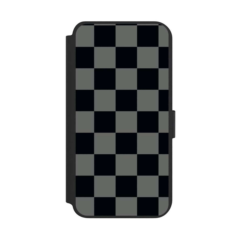 Galaxy S23 + NIVOflip Schachbrett Schwarz Grau