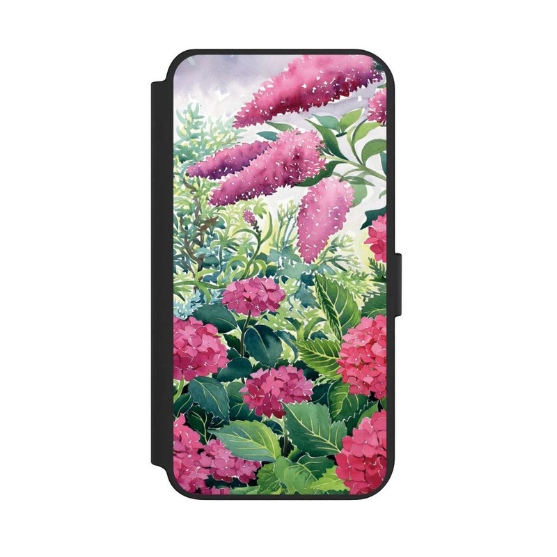 Galaxy S23 + NIVOflip Garden Hydrangeas and Buddleia by Christopher Ryland