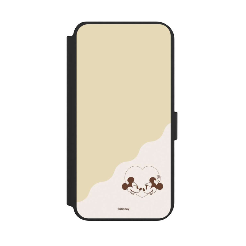 Galaxy S23 + NIVOflip Mickey and Minnie Love Heart Beige