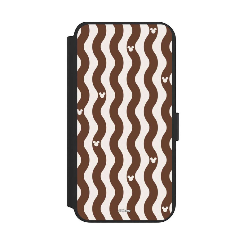 Galaxy S23 + NIVOflip Mickey Mouse Brown Pattern Waves