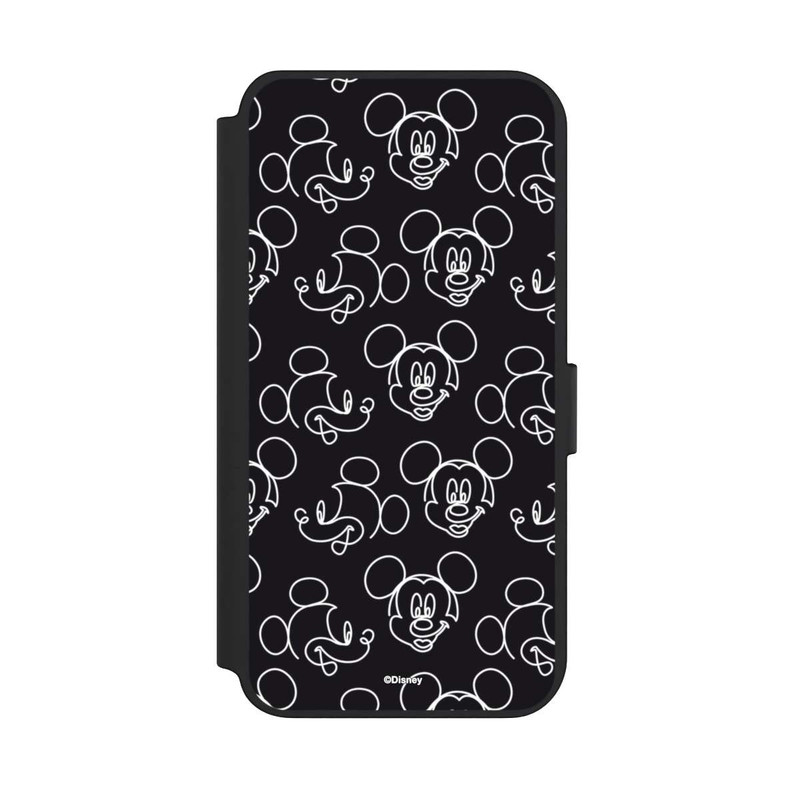 Galaxy S23 + NIVOflip Disney Mickey Faces Black Line Art Pattern