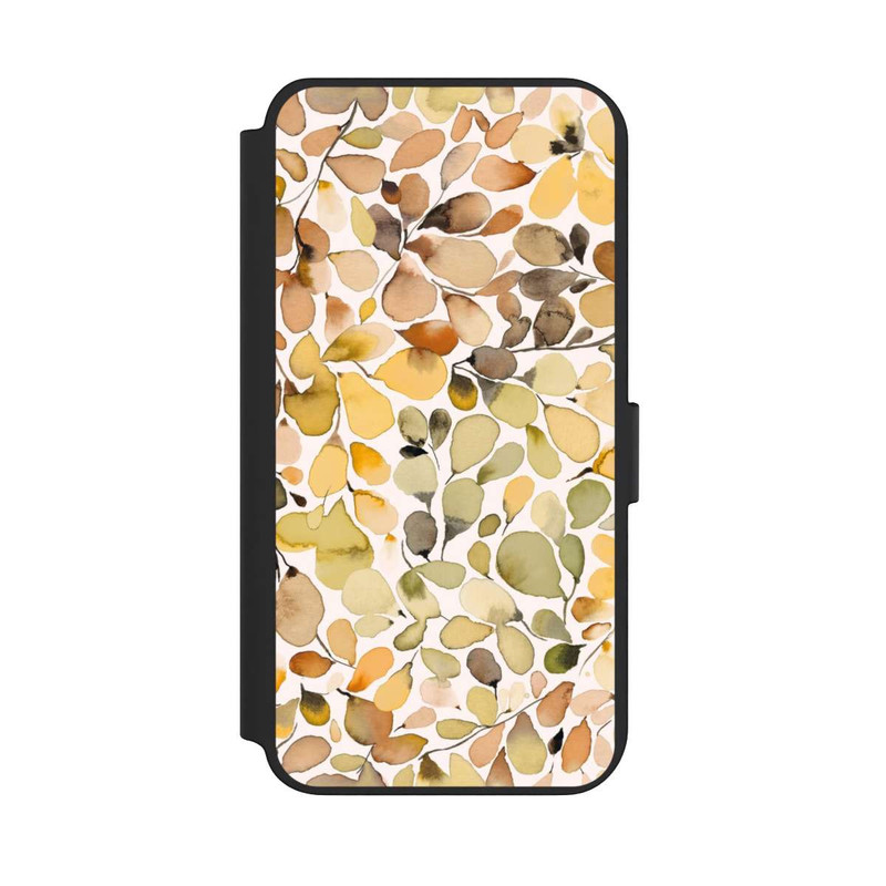 Galaxy S23 + NIVOflip Eucalyptus Watercolor Leaves Brown Autumn