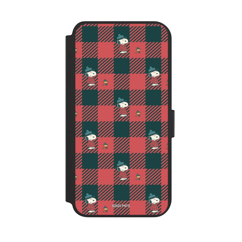 Galaxy S23 + NIVOflip Peanuts Red Tartan Pattern