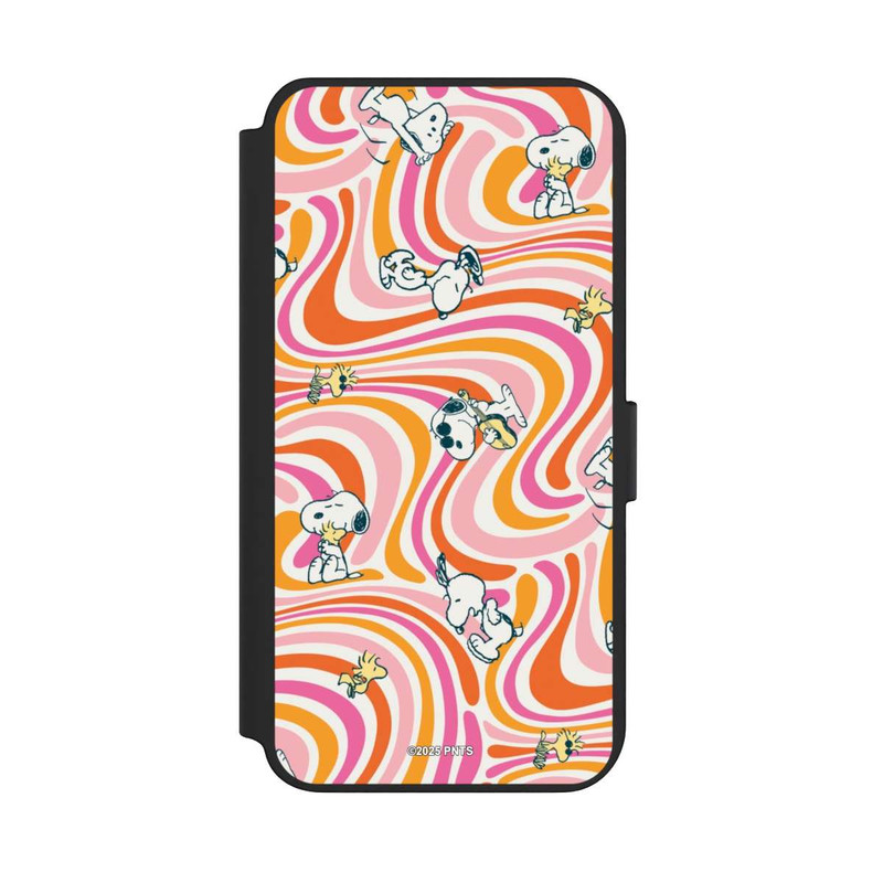 Galaxy S23 + NIVOflip Peanuts Hippie Pattern Orange