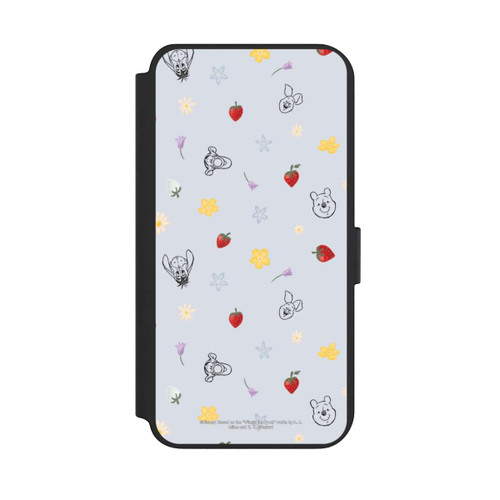 Samsung Galaxy S23+ NIVOflip Winnie Puuh und Freunde Erdbeer Muster Blau