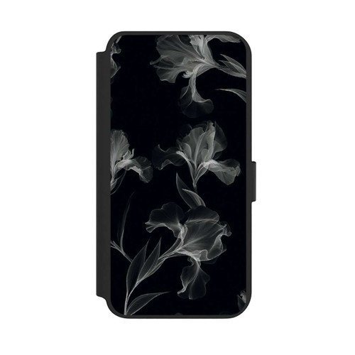Samsung Galaxy S23+ NIVOflip Blumen Schwarz-Weiß Röntgenaufnahme