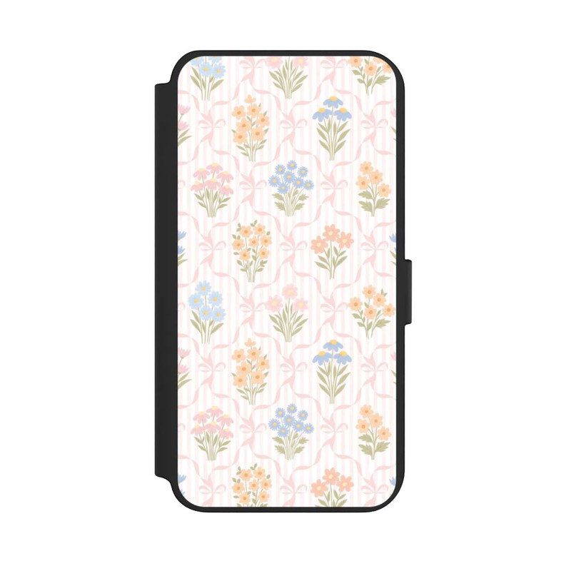 Galaxy S23 + NIVOflip Vintage Frühlingsblumenstrauß im Cottagecore Stil